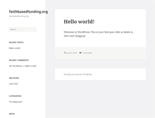 Tablet Screenshot of faithbasedfunding.org